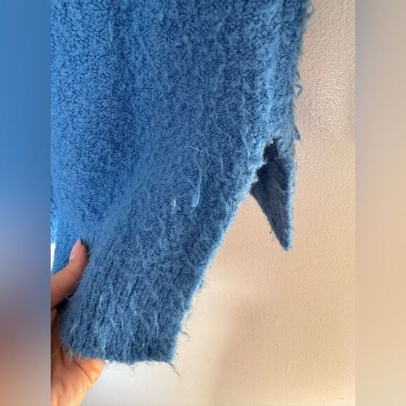 Anthropologie Blue V Neck Sweater Small - Picture 4 of 6